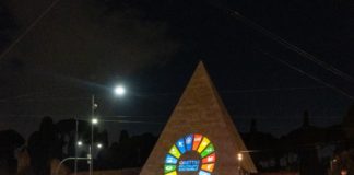 Acea illumina Piramide Cestia con obiettivi sviluppo sostenibile Onu