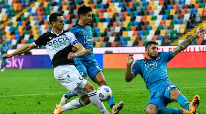 Doppietta di Galabinov, Spezia vince 2-0 in casa dell’Udinese