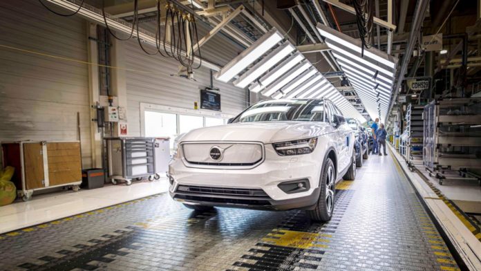 Volvo XC40 Recharge production in Ghent, Belgium