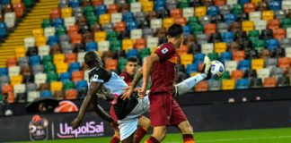 Udinese-Roma 0-1, decide la prima rete italiana di Pedro