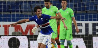 Samp-Lazio 3-0, i biancocelesti senza Immobile crollano a Marassi
