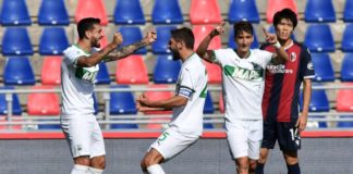 Rimonta Sassuolo, 4-3 a Bologna e secondo posto