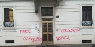 Atto vandalico contro la sede dell’Ugl a Milano