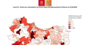 Coronavirus, a Palermo e provincia più di 2 positivi ogni mille abitanti
