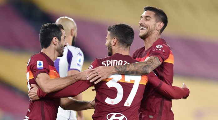La Roma batte 2-0 la Fiorentina, decidono Spinazzola e Pedro