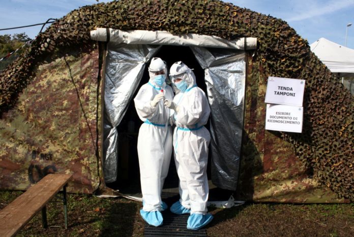 COVID-19, TENDE MILITARI PER I TAMPONI AL FRULLONE