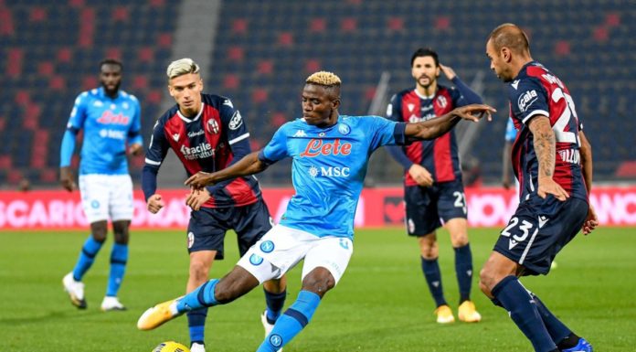 Il Napoli espugna Bologna, decide Osimhen