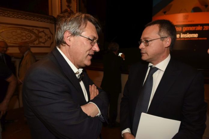 MAURIZIO LANDINI SEGRETARIO GENERALE FIOM
CARLO BONOMI PRESIDENTE ASSOLOMBARDA