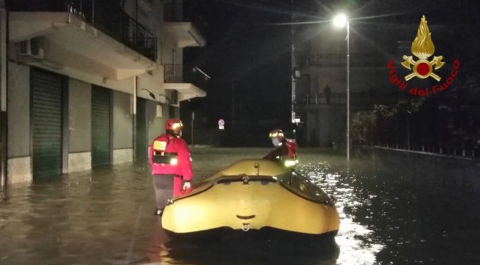 Ancora maltempo in Calabria, 40 evacuati nel Cosentino