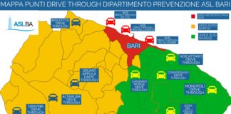 Coronavirus, a Bari e provincia attive 14 postazioni drive through