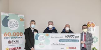 Conad Nord Ovest dona 60 mila pasti alla Caritas