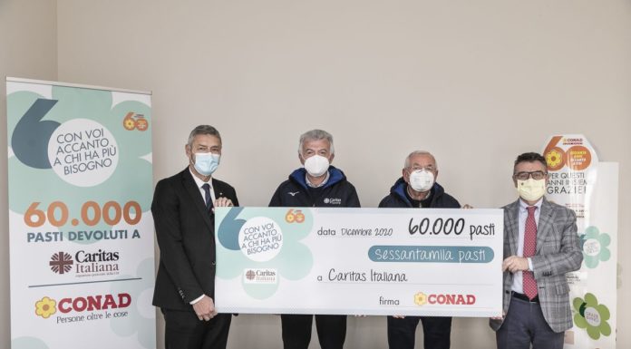 Conad Nord Ovest dona 60 mila pasti alla Caritas