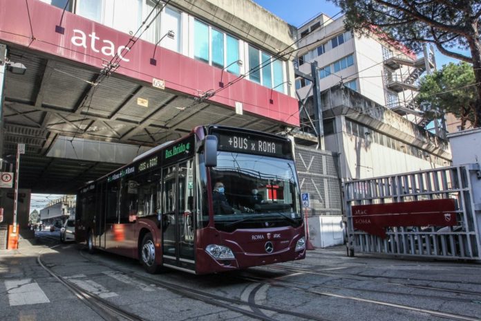 ATAC VIA PRENESTINA, PRESENTAZIONE BUS IBRIDO