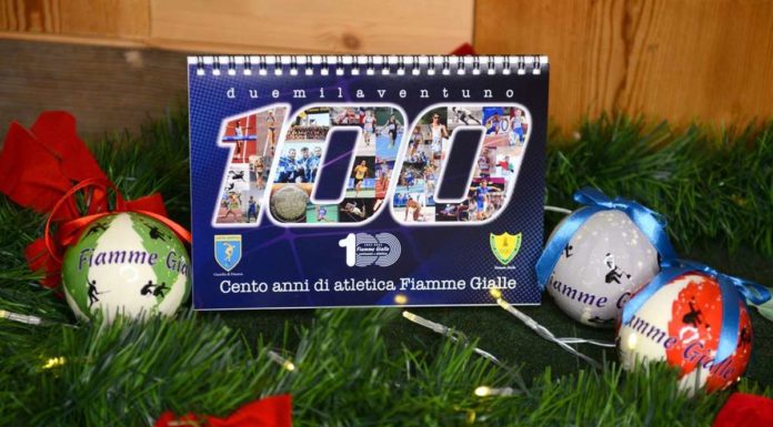 Fiamme Gialle festeggiano 100 anni di atletica col calendario 2021
