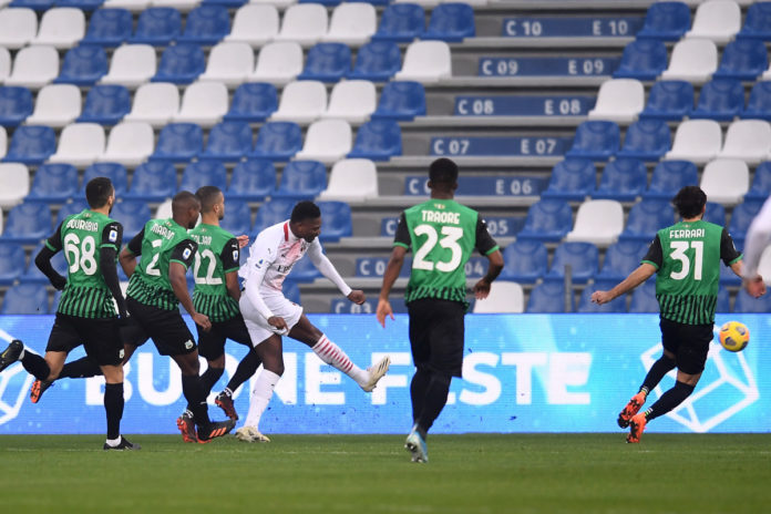 Sassuolo-Milan serie A
