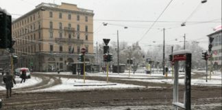 Maltempo, neve nel Nord Italia