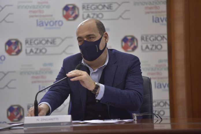 NICOLA ZINGARETTI PRESIDENTE REGIONE LAZIO