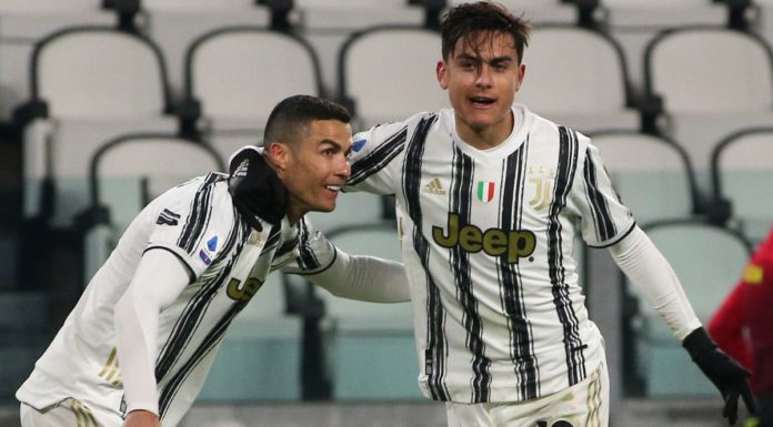 Poker Juve all’Udinese, doppio Ronaldo e gol di Chiesa e Dybala