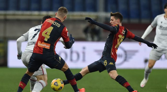 Zajc e Destro in gol, Genoa batte Bologna 2-0