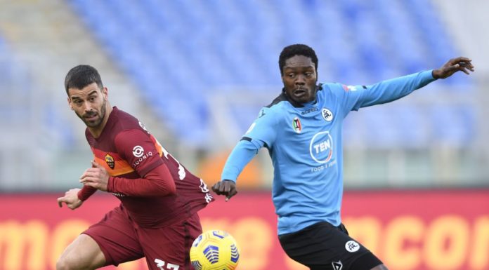 Roma-Spezia 4-3 decide Pellegrini, Fonseca torna a sorridere