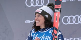 Brignone chiude terza il Super-G di Crans Montana, vince Gut