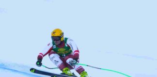 Franz guida la prova della discesa di Garmisch