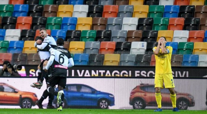 L’Udinese passa nel finale, Verona sconfitto 2-0