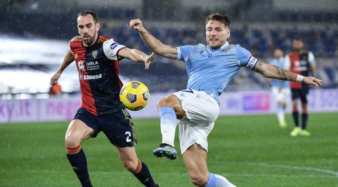 La Lazio batte il Cagliari, Roma agganciata al 4° posto