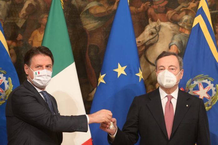 GIUSEPPE CONTE E MARIO DRAGHI