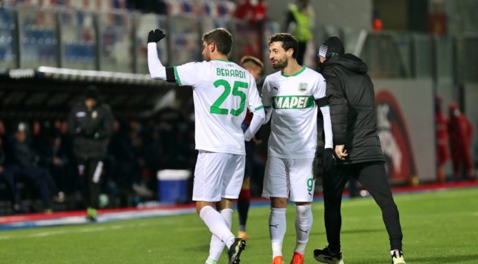 Il Sassuolo espugna Crotone grazie a Berardi e Caputo