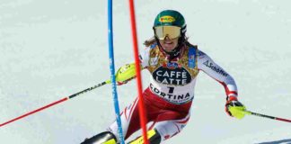 Liensberger oro in slalom a Cortina, Irene Curtoni 18^