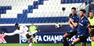 Atalanta in 10 cede solo nel finale, Real vince 1-0