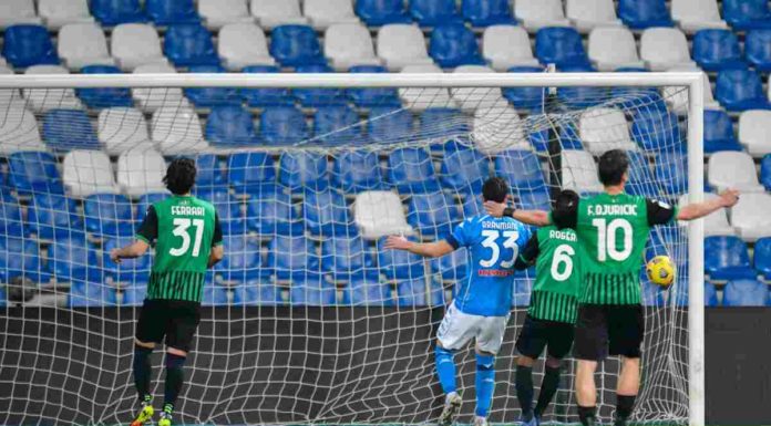 Gol, spettacolo ed emozioni: Sassuolo-Napoli finisce 3-3