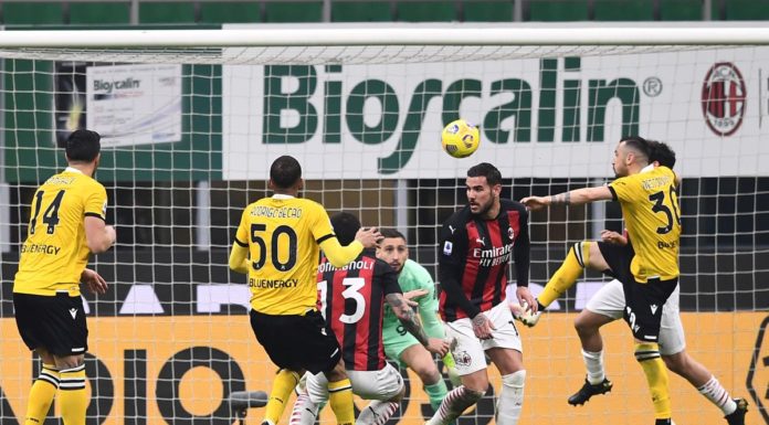 Milan pari a San Siro con l’Udinese, vincono Atalanta e Roma