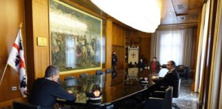 Solinas riceve a Cagliari generale corpo d’armata carabinieri Burgio