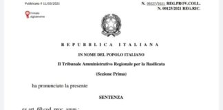 Il Tar respinge il ricorso, la Basilicata resta zona rossa