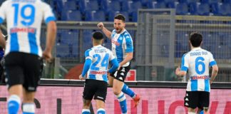 Doppio Mertens, il Napoli vince 2-0 contro la Roma