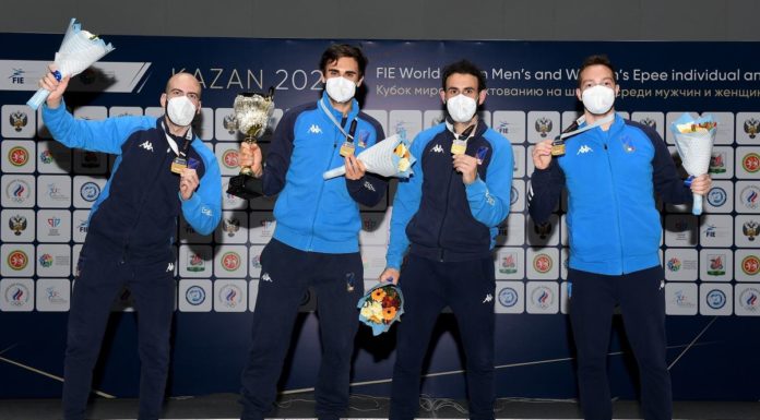 Azzurri della spada vincono gara a squadre a Kazan
