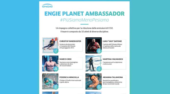 “Engie Planet Ambassador”, 10 atleti uniti per pesare meno sul pianeta