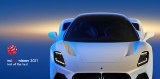 Maserati MC20 premiata ai “Red Dot Awards 2021”