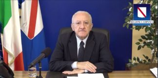 De Luca “A inizio autunno sarà vaccinata tutta la Campania”