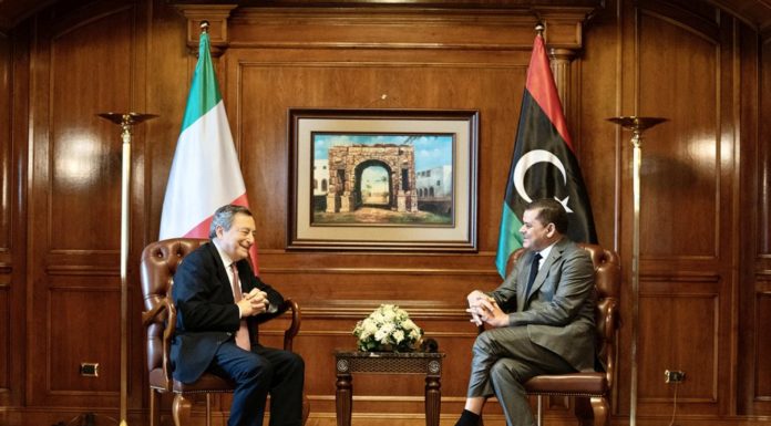 Draghi a Tripoli “In Libia c’è voglia di futuro”