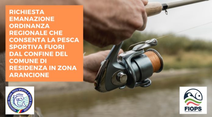Fipsas chiede ordinanza regionale pesca fuori Comune in zona arancione