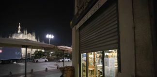 Crisi del terziario in Lombardia, alloggio e ristorazione -36,2%