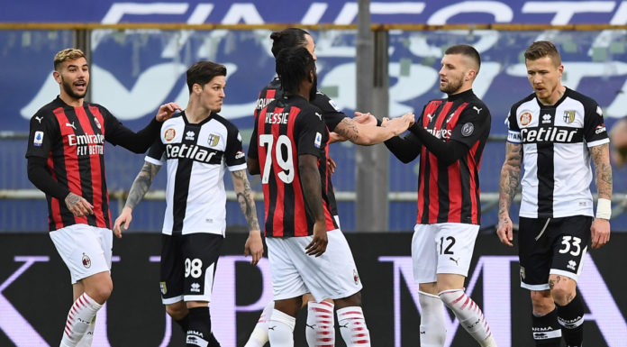 Rebic, Kessie e Leao, il Milan vince 3-1 a Parma
