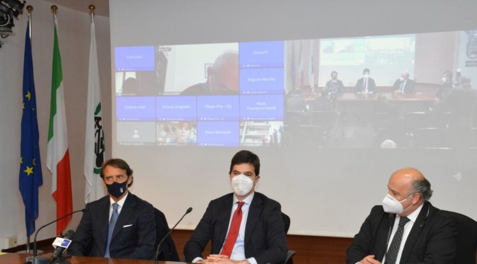 Mancini testimonial delle Marche