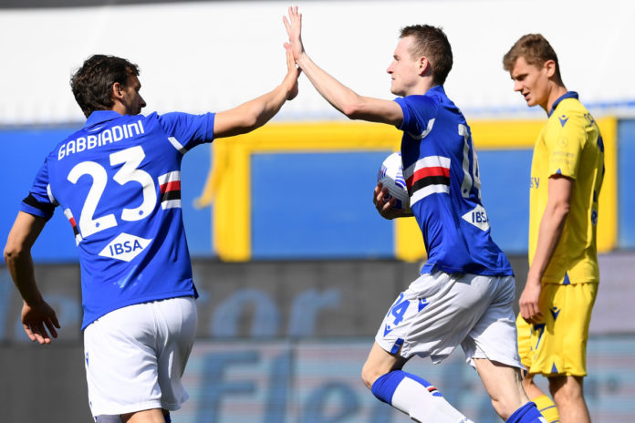 Sampdoria-Hellas Verona serie A