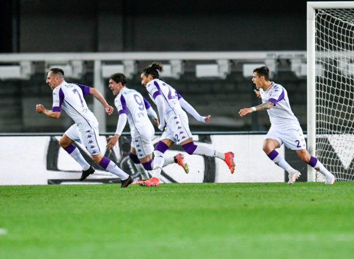 Italian football Serie A match Hellas Verona vs ACF Fiorentina