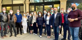 Bonaccini visita centro vaccinale di Castel Bolognese