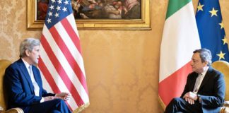 Clima, Draghi incontra l’Inviato Usa Kerry “Stretta collaborazione”